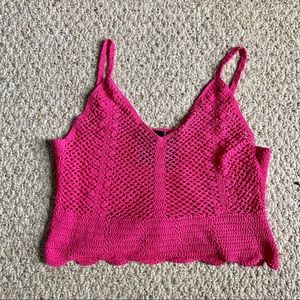 Woven crop top- size M